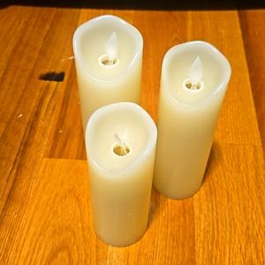 Set of 3 battery powered candle